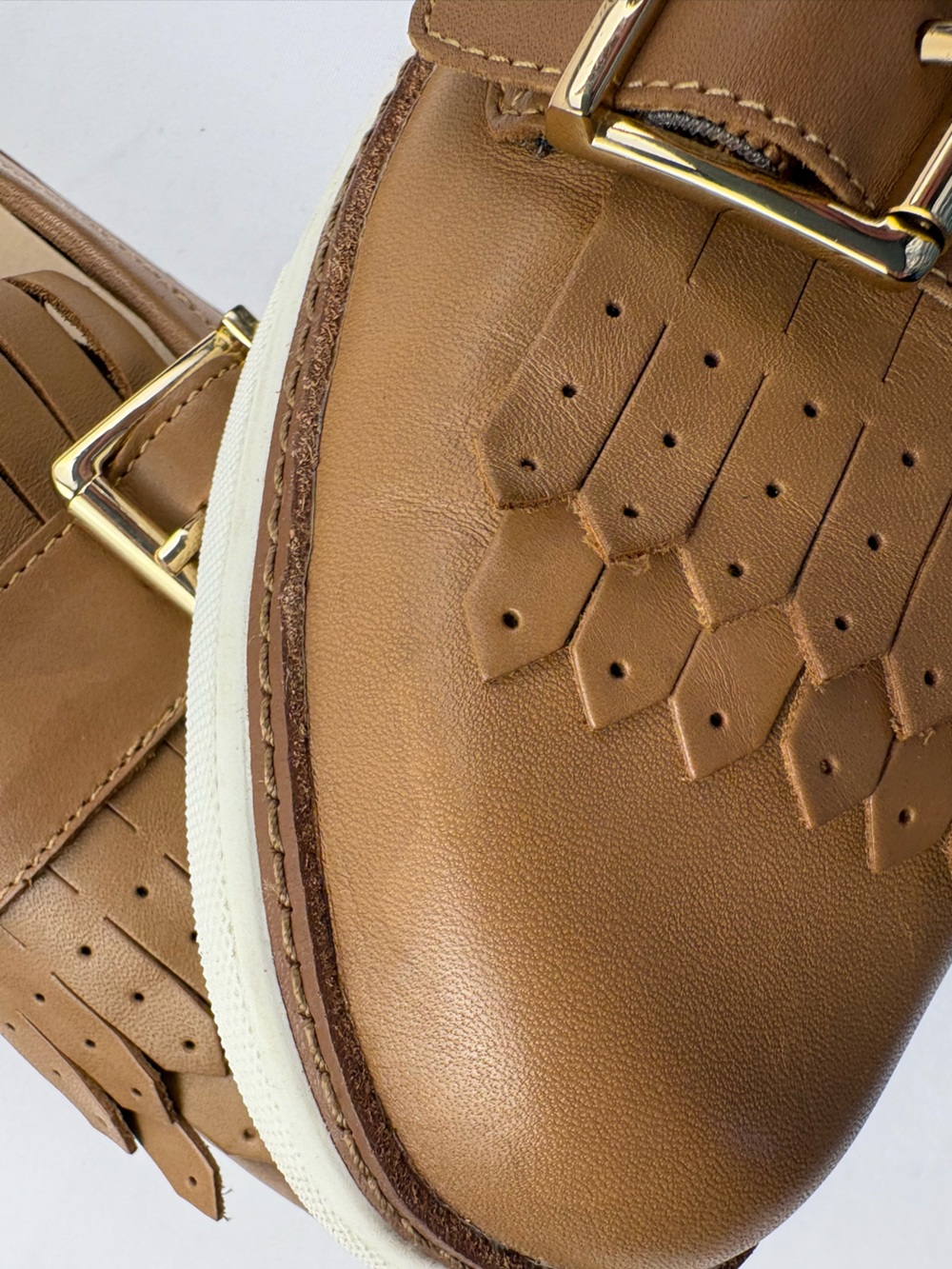 Vionic Women's Tan Leather Kiltie Loafers - Picture 9 of 12